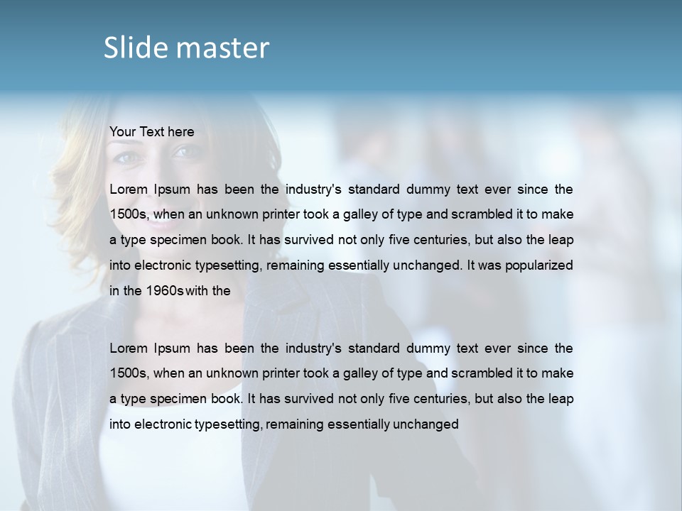 Foreground  People PowerPoint Template