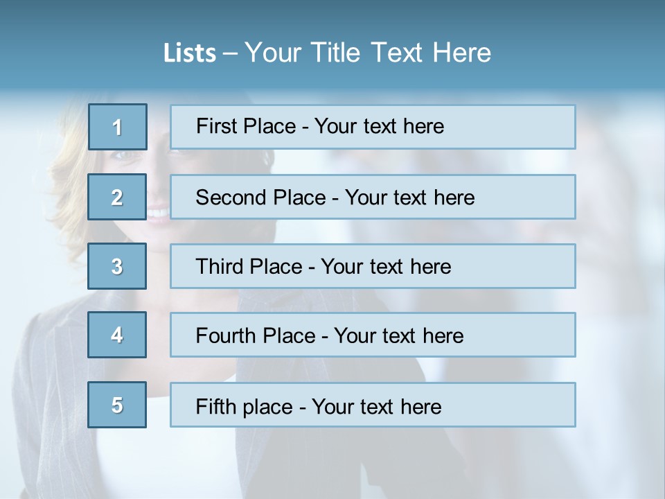 Foreground  People PowerPoint Template