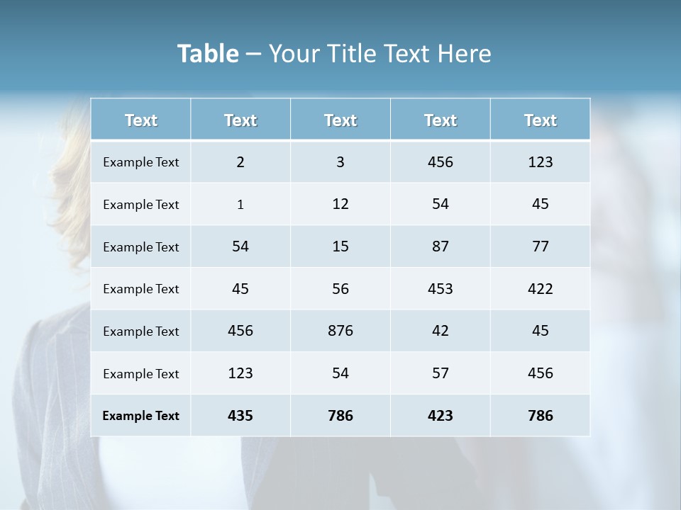 Foreground  People PowerPoint Template