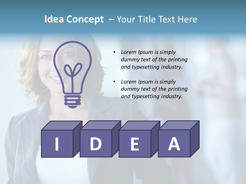 Foreground  People PowerPoint Template