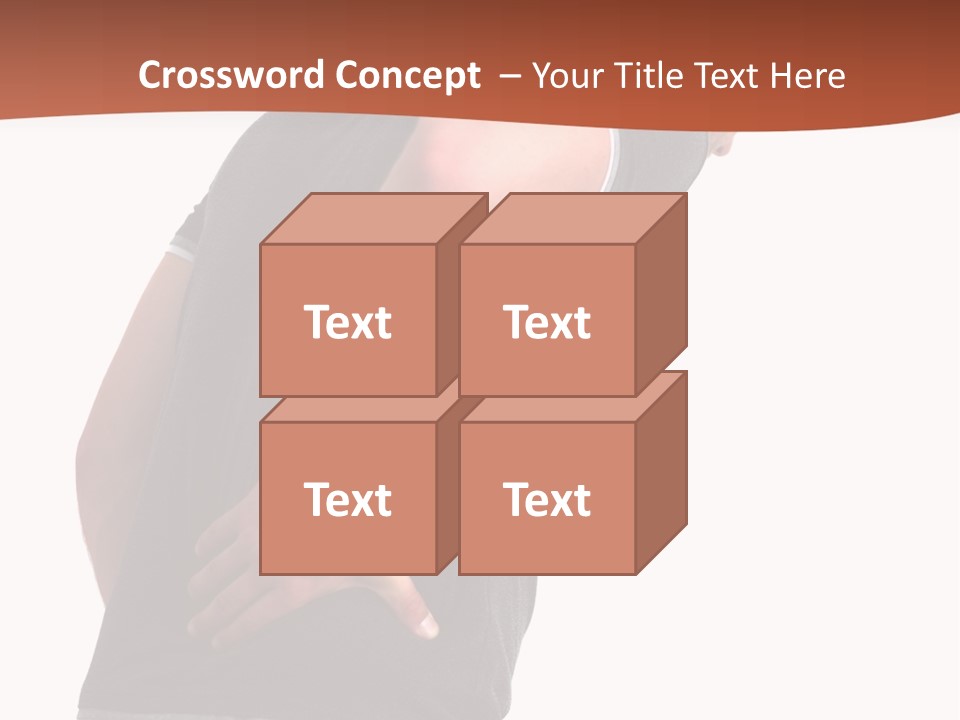 Caucasian Young Backbone PowerPoint Template