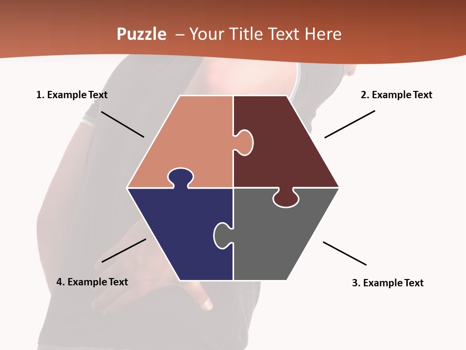 Caucasian Young Backbone PowerPoint Template