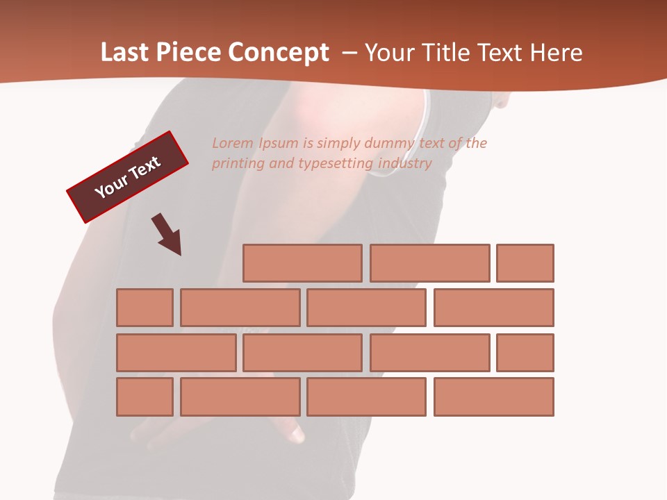 Caucasian Young Backbone PowerPoint Template