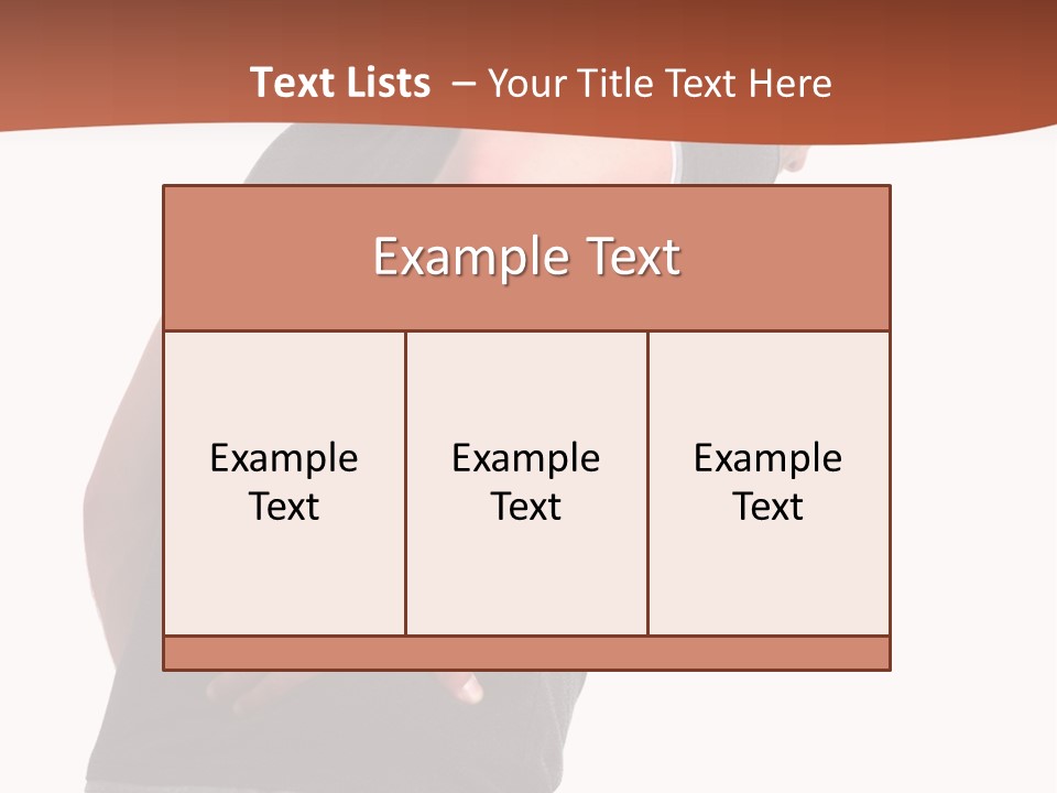 Caucasian Young Backbone PowerPoint Template