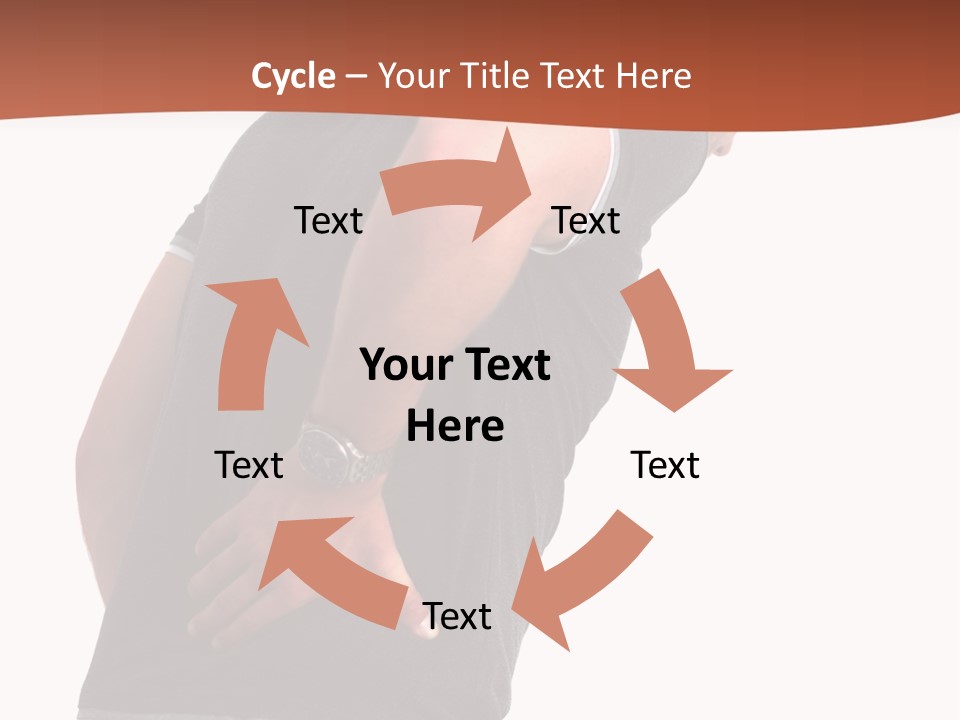 Caucasian Young Backbone PowerPoint Template