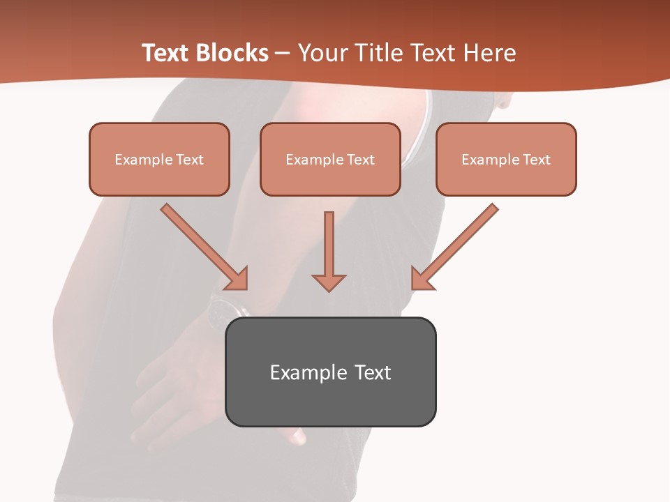 Caucasian Young Backbone PowerPoint Template