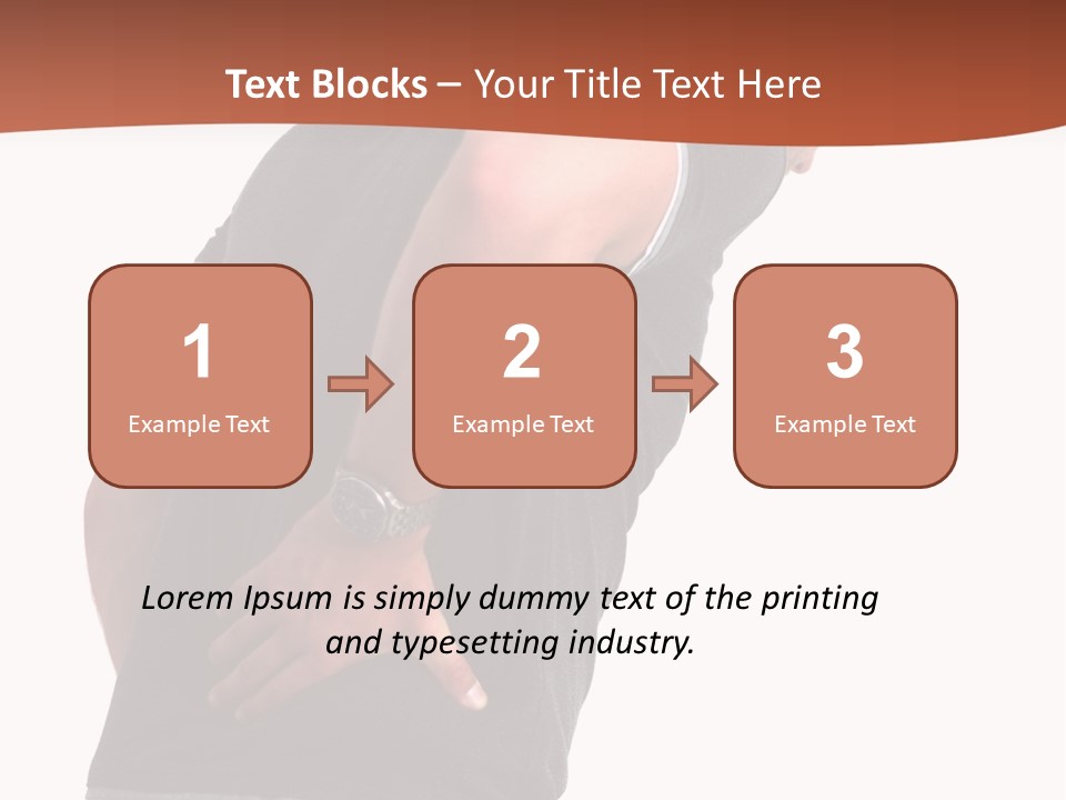 Caucasian Young Backbone PowerPoint Template