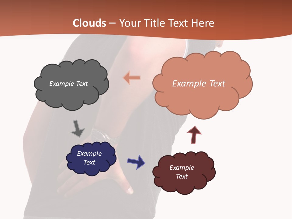 Caucasian Young Backbone PowerPoint Template