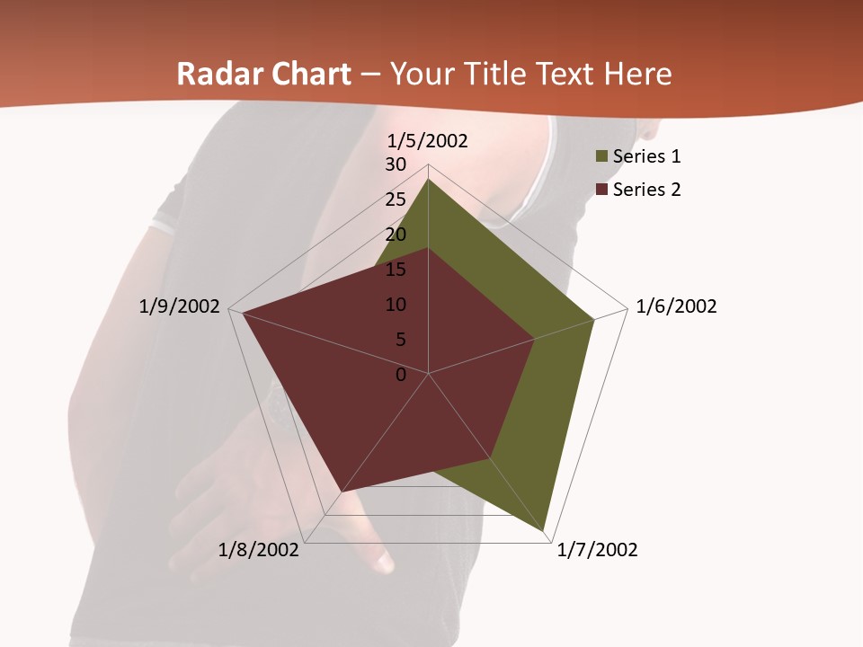 Caucasian Young Backbone PowerPoint Template
