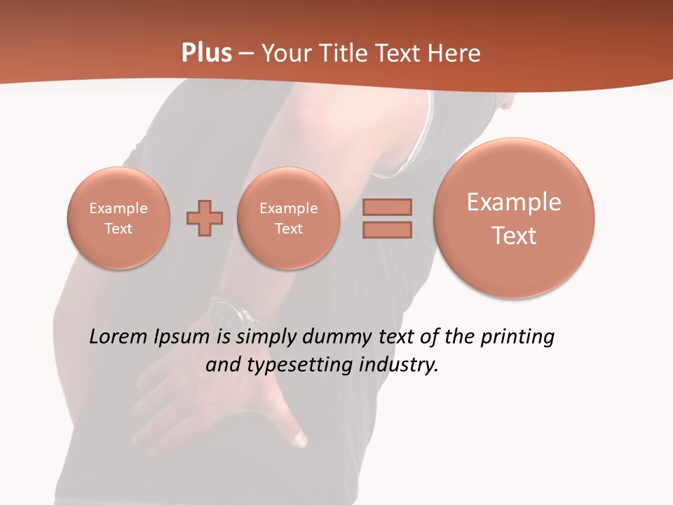 Caucasian Young Backbone PowerPoint Template