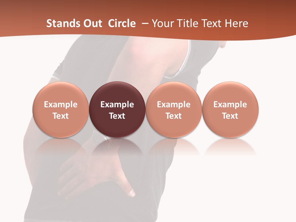 Caucasian Young Backbone PowerPoint Template