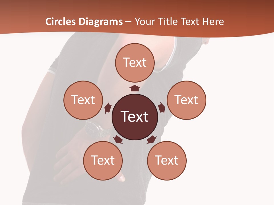 Caucasian Young Backbone PowerPoint Template