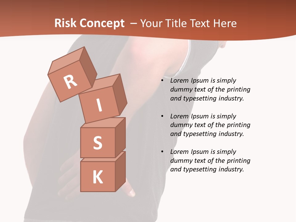 Caucasian Young Backbone PowerPoint Template