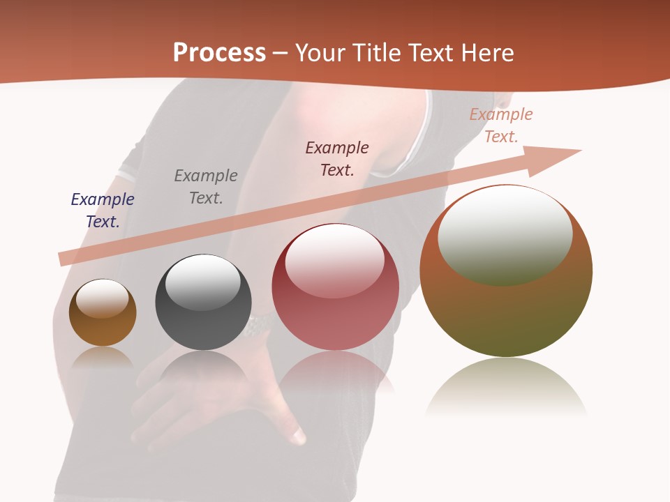 Caucasian Young Backbone PowerPoint Template