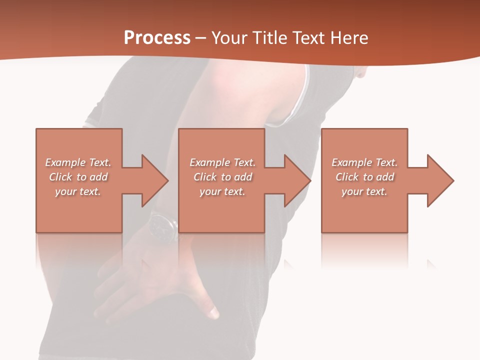 Caucasian Young Backbone PowerPoint Template