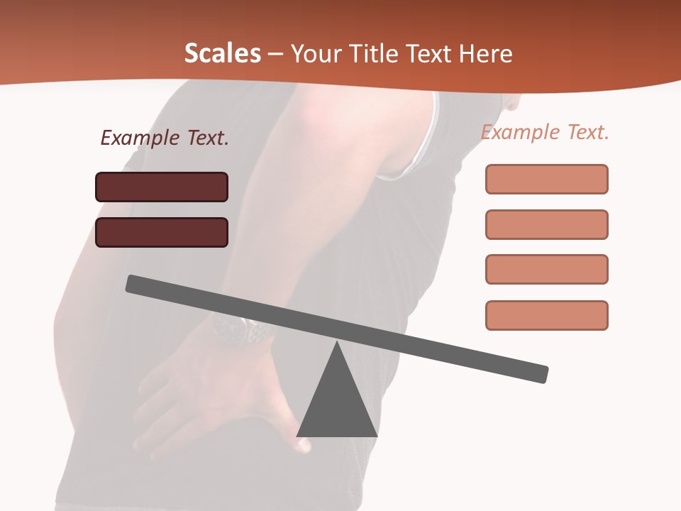 Caucasian Young Backbone PowerPoint Template