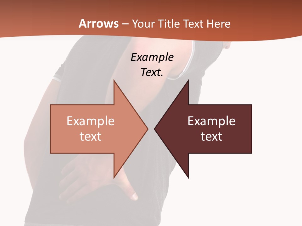 Caucasian Young Backbone PowerPoint Template