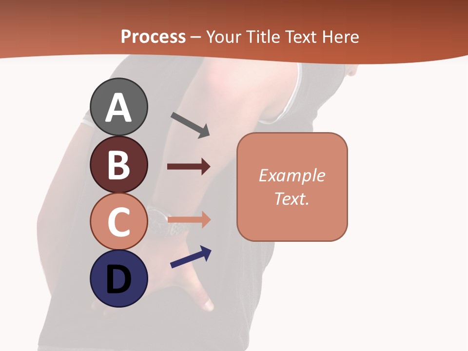 Caucasian Young Backbone PowerPoint Template