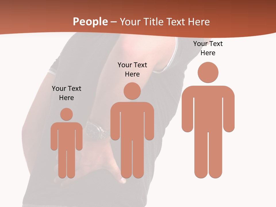 Caucasian Young Backbone PowerPoint Template