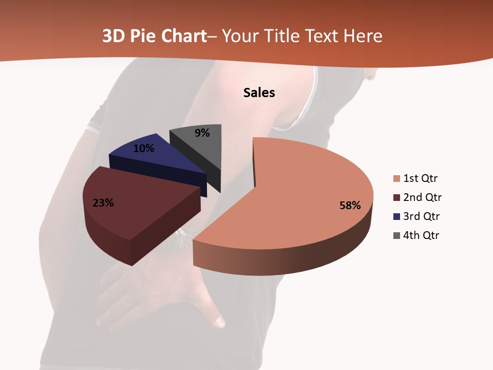 Caucasian Young Backbone PowerPoint Template