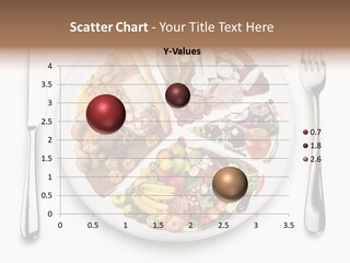 Eat Calories Flatware PowerPoint Template