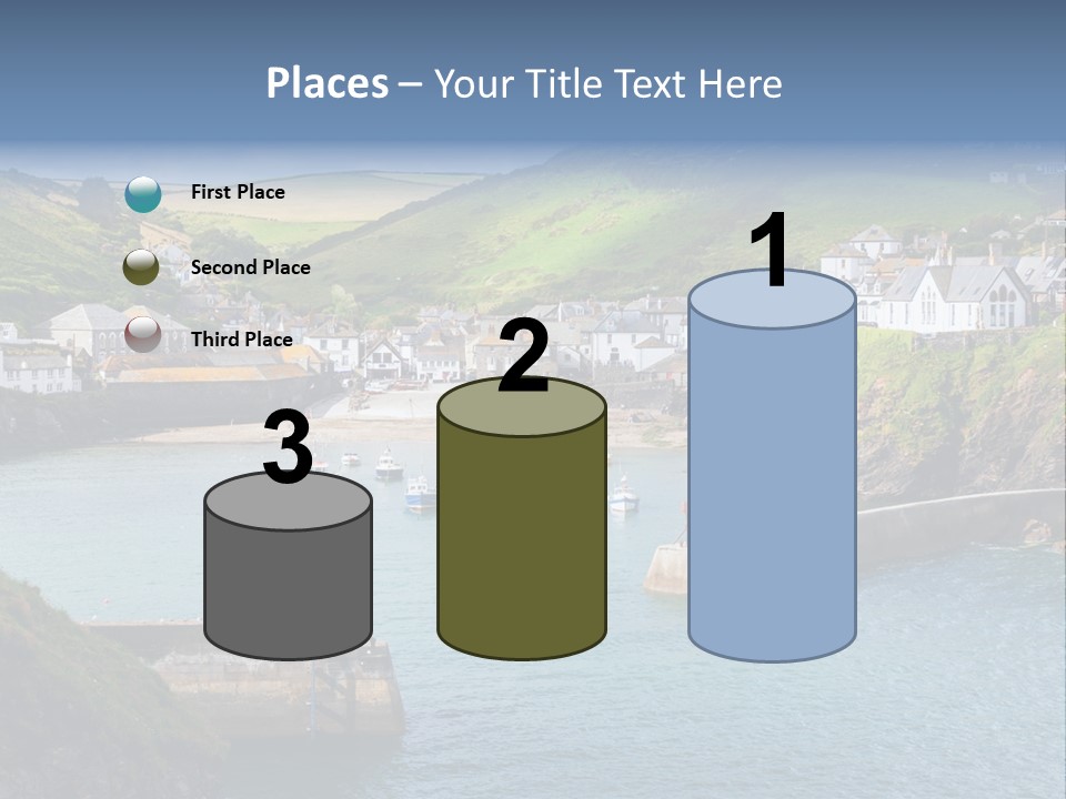 England Coastline Cornwall PowerPoint Template