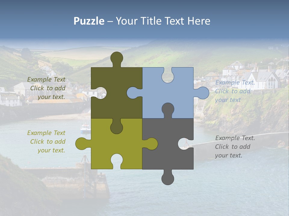 England Coastline Cornwall PowerPoint Template