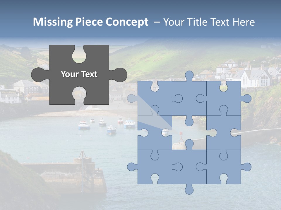 England Coastline Cornwall PowerPoint Template