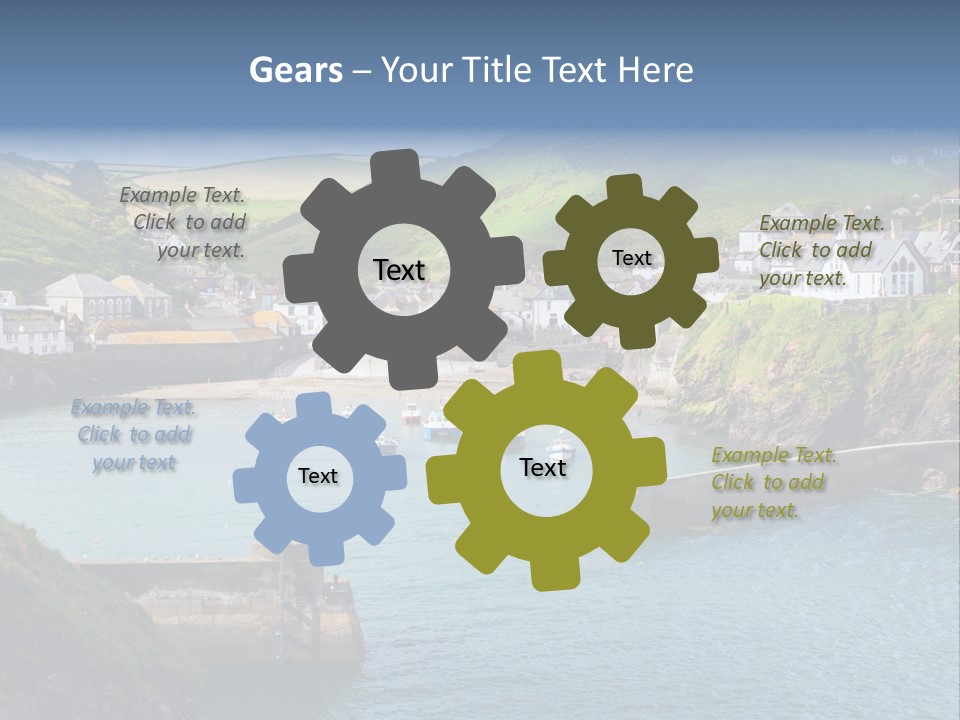 England Coastline Cornwall PowerPoint Template