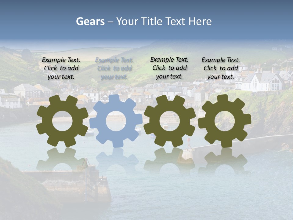 England Coastline Cornwall PowerPoint Template