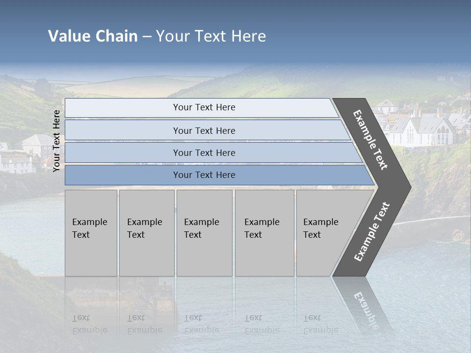 England Coastline Cornwall PowerPoint Template