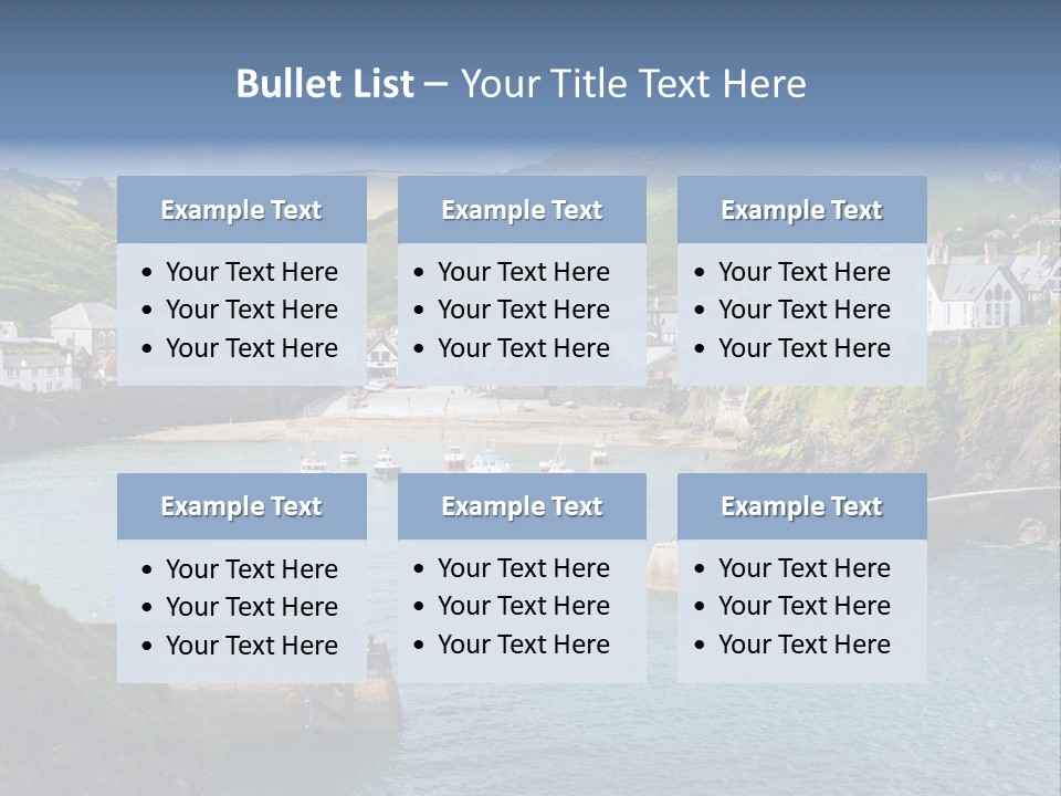 England Coastline Cornwall PowerPoint Template