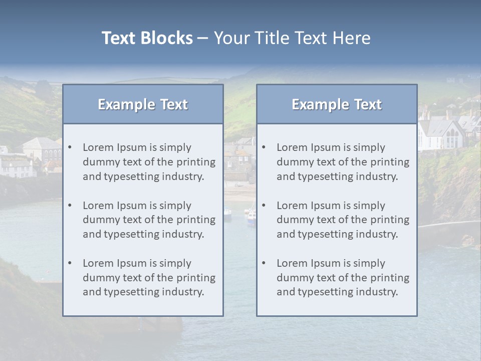 England Coastline Cornwall PowerPoint Template