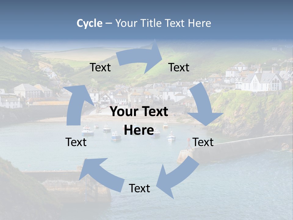 England Coastline Cornwall PowerPoint Template