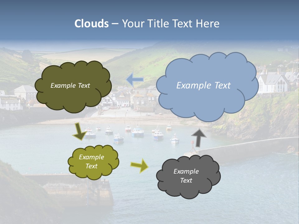 England Coastline Cornwall PowerPoint Template