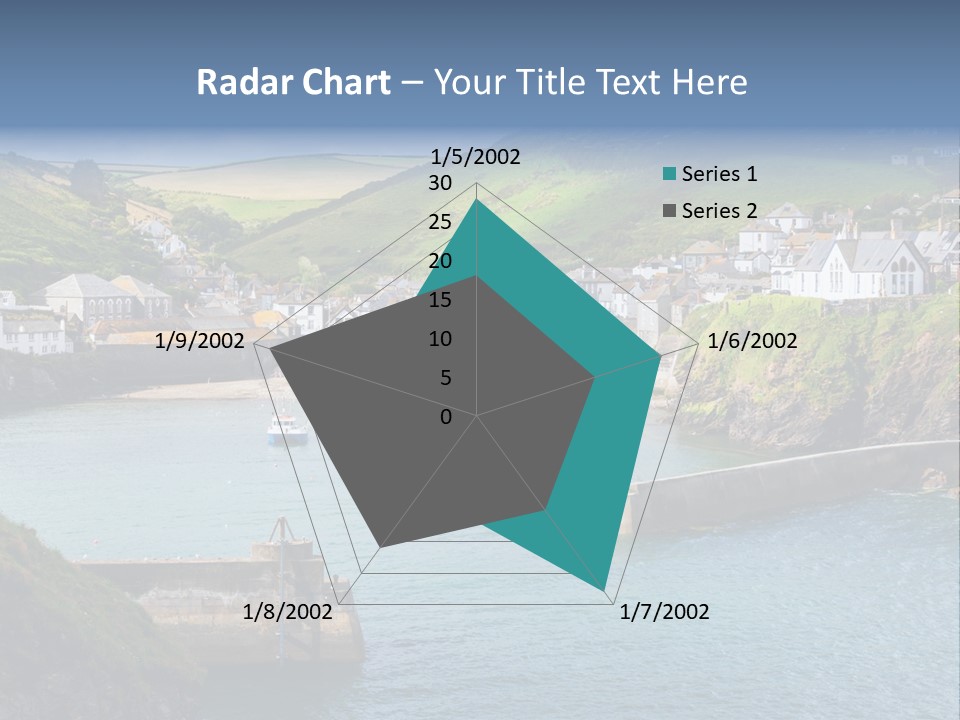 England Coastline Cornwall PowerPoint Template