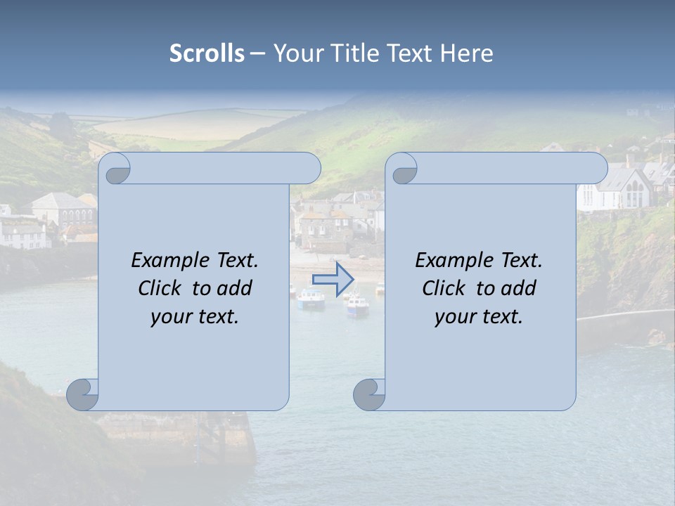 England Coastline Cornwall PowerPoint Template