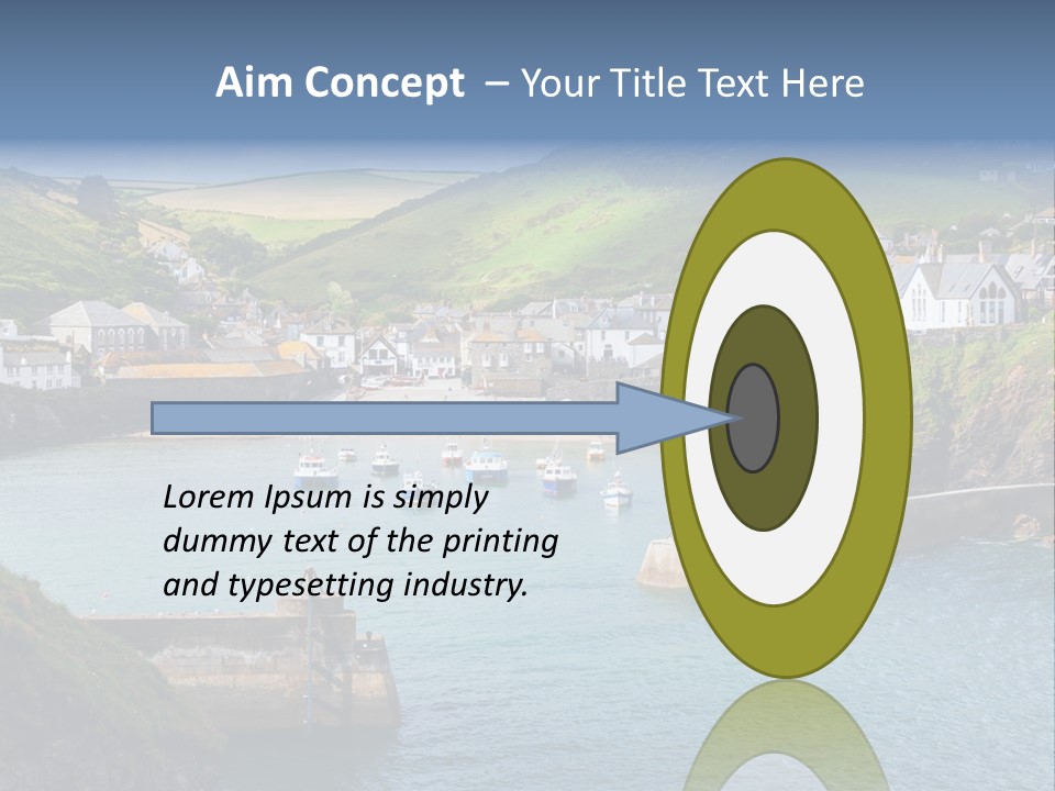 England Coastline Cornwall PowerPoint Template