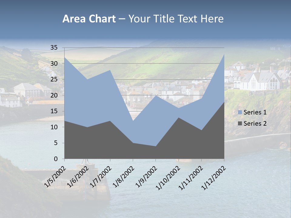 England Coastline Cornwall PowerPoint Template