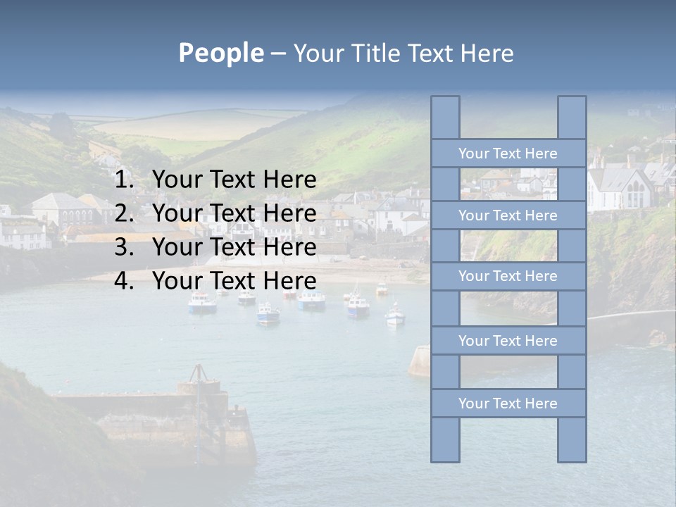 England Coastline Cornwall PowerPoint Template