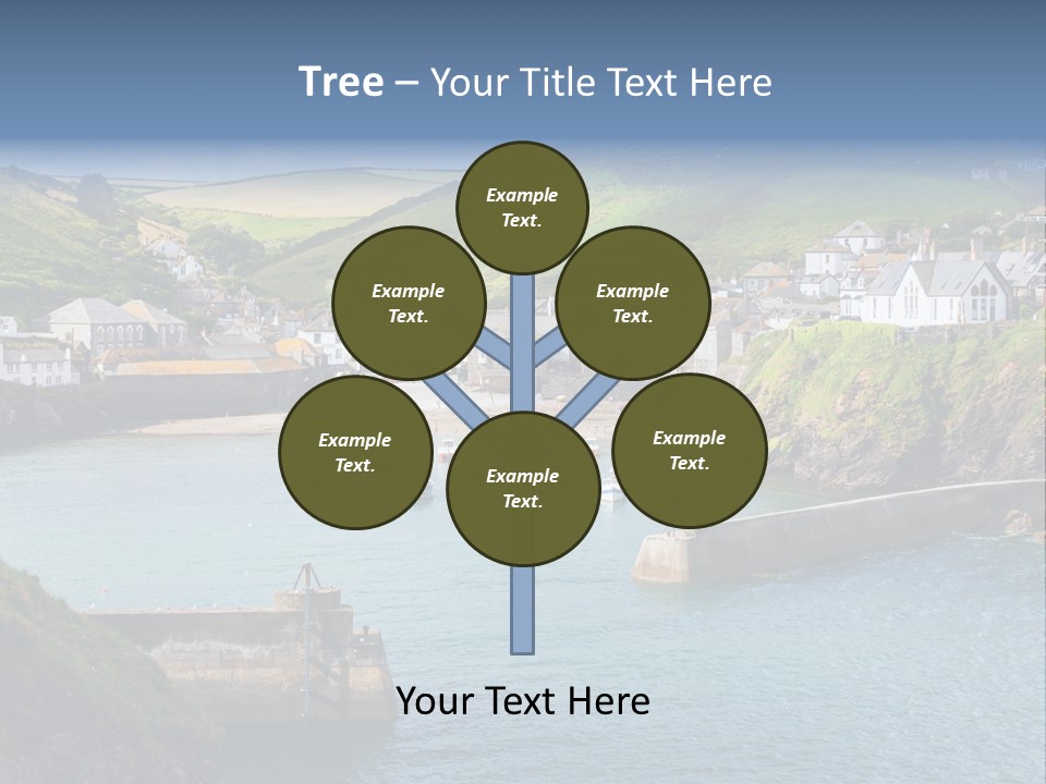 England Coastline Cornwall PowerPoint Template