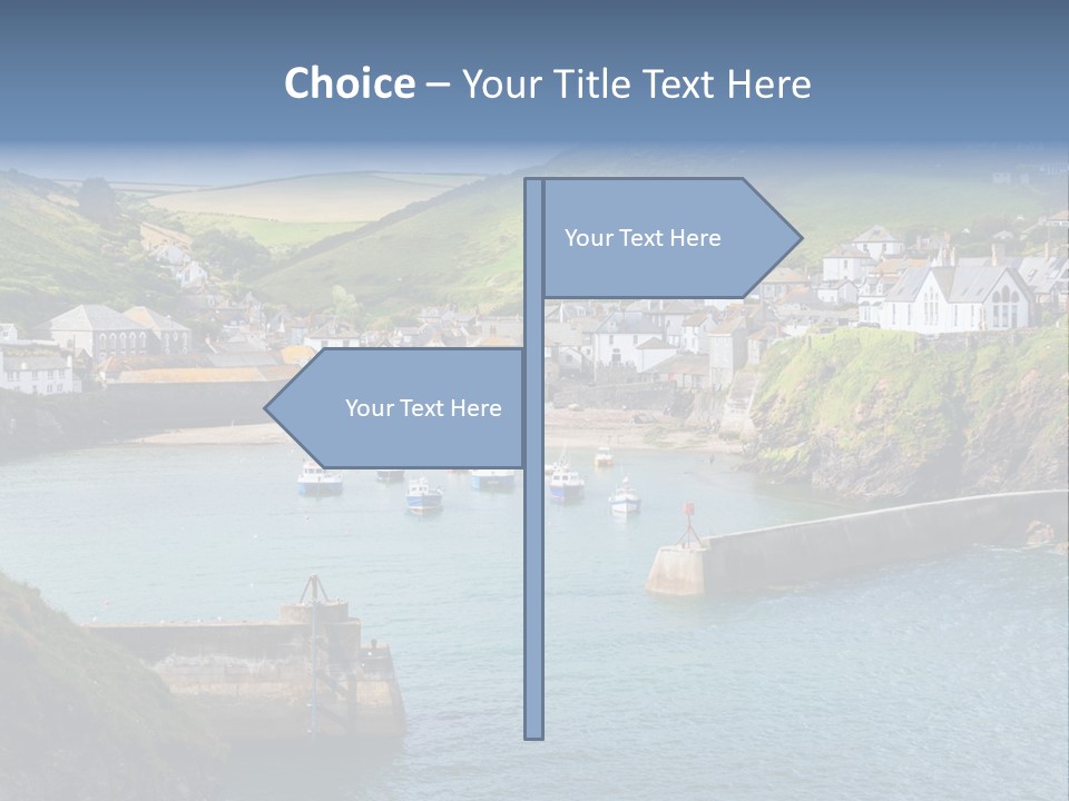 England Coastline Cornwall PowerPoint Template