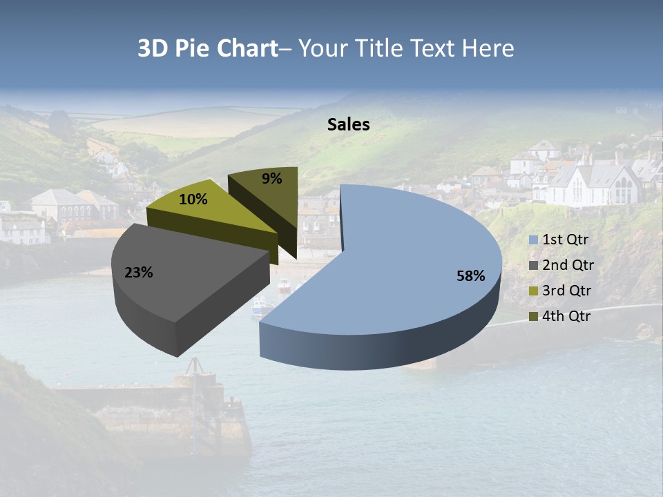 England Coastline Cornwall PowerPoint Template