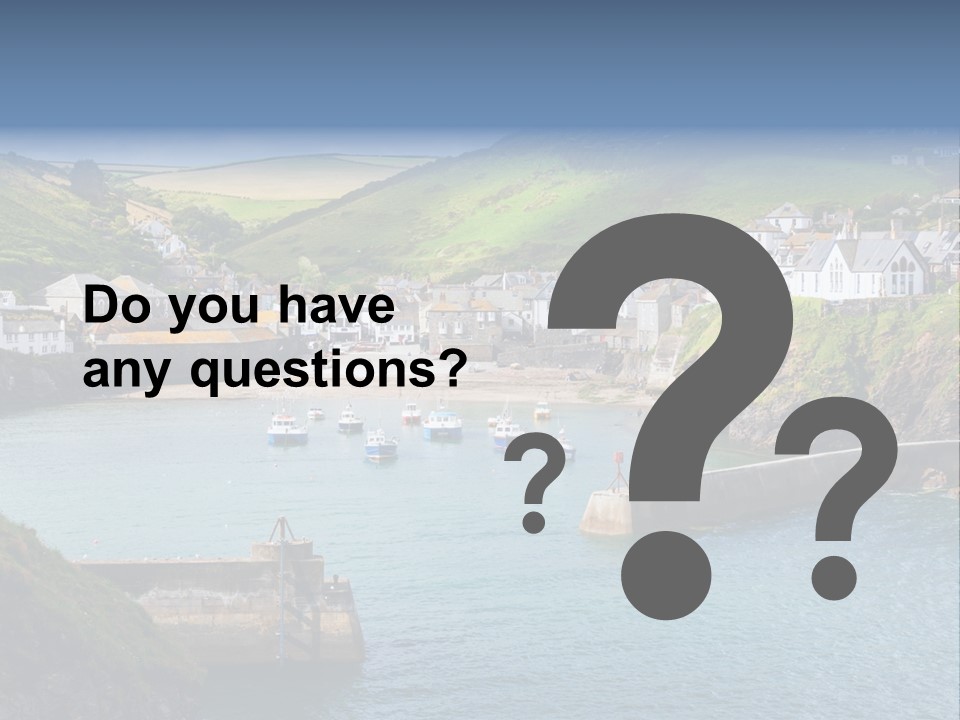 England Coastline Cornwall PowerPoint Template