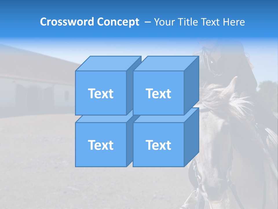 Sport Stallion Kid PowerPoint Template