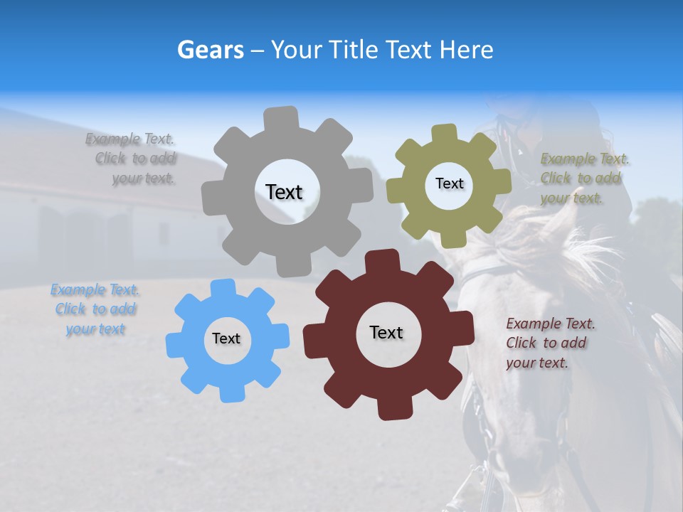 Sport Stallion Kid PowerPoint Template