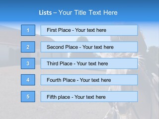 Sport Stallion Kid PowerPoint Template