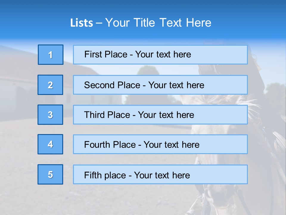 Sport Stallion Kid PowerPoint Template