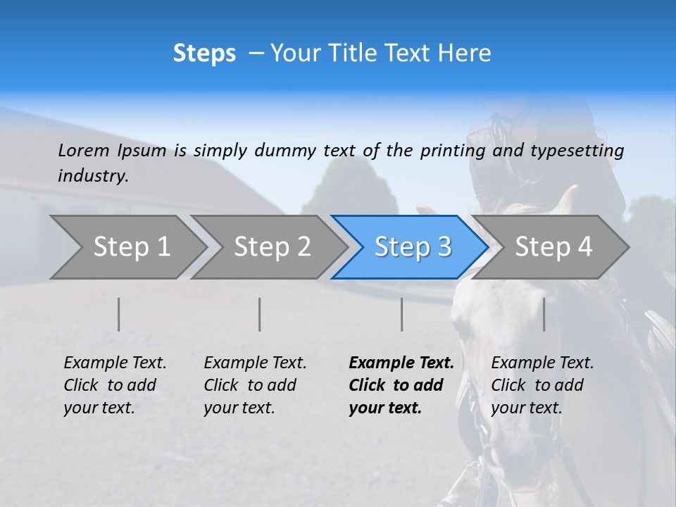 Sport Stallion Kid PowerPoint Template