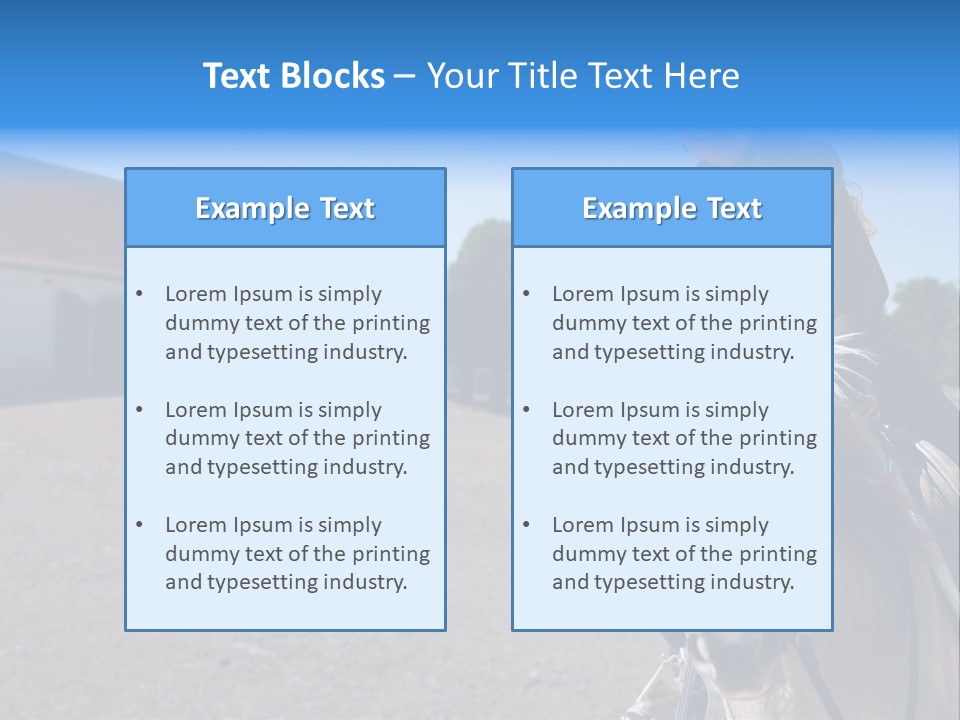Sport Stallion Kid PowerPoint Template